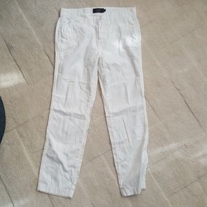J. Crew White Chino Pants Sz 2 New w/o Tags